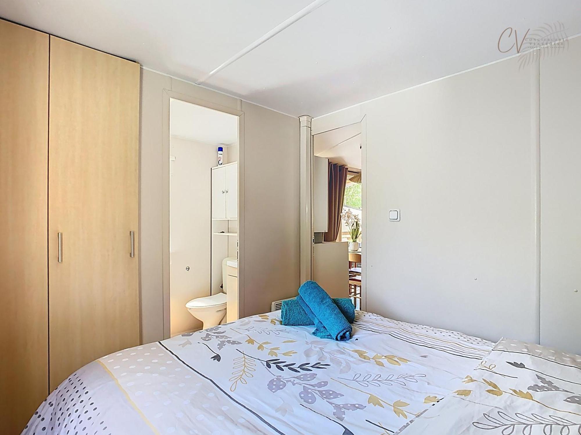 Grand Mobil Home 3Chbr 2Sdb Camping La Carabasse В'яс Екстер'єр фото