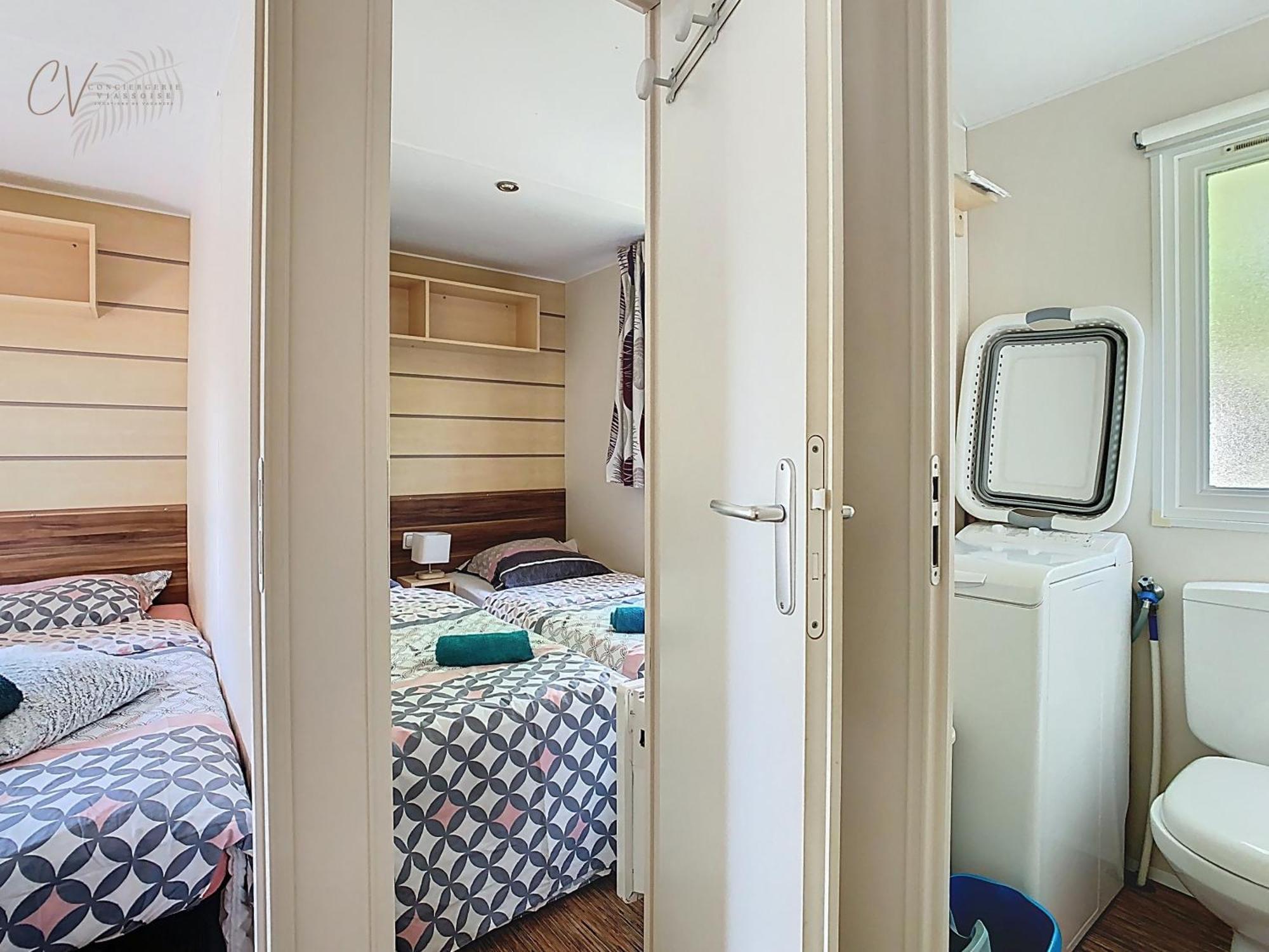 Grand Mobil Home 3Chbr 2Sdb Camping La Carabasse В'яс Екстер'єр фото
