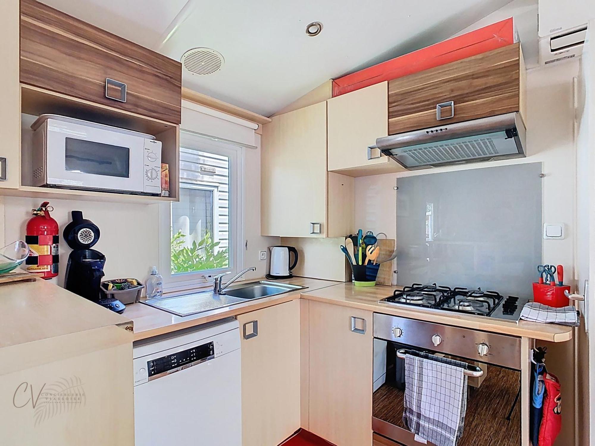 Grand Mobil Home 3Chbr 2Sdb Camping La Carabasse В'яс Екстер'єр фото