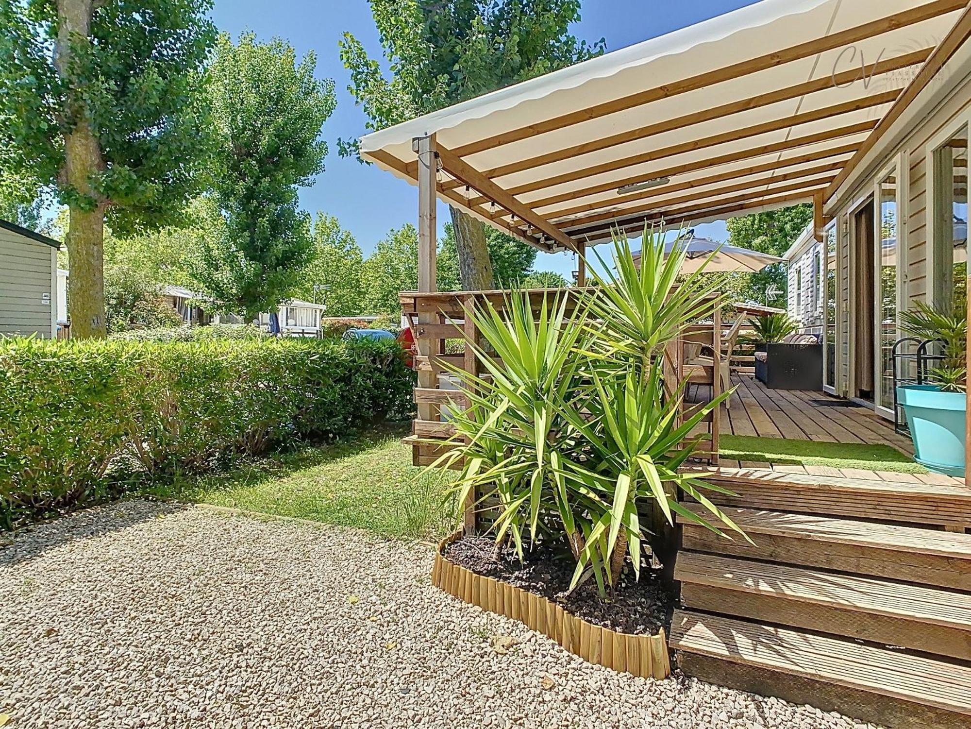 Grand Mobil Home 3Chbr 2Sdb Camping La Carabasse В'яс Екстер'єр фото